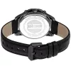 Relógio de homem JUST CAVALLI MAN JC1G175L0245 42mm quartzo analógico mostrador azul bracelete de pele castanho
