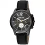 Relógio de homem JUST CAVALLI MAN JC1G175L0245 42mm quartzo analógico mostrador azul bracelete de pele castanho