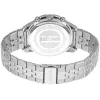 JUST CAVALLI homem JC1G175M0255 relógio de pulso de quartzo analógico 42 mm bracelete de malha de aço inoxidável mostrador preto