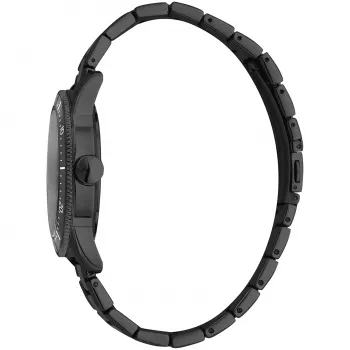 JUST CAVALLI MAN JC1G179M0085 Relógio de quartzo analógico 42mm Mostrador azul Bracelete de malha de aço inoxidável Relógio de pulso