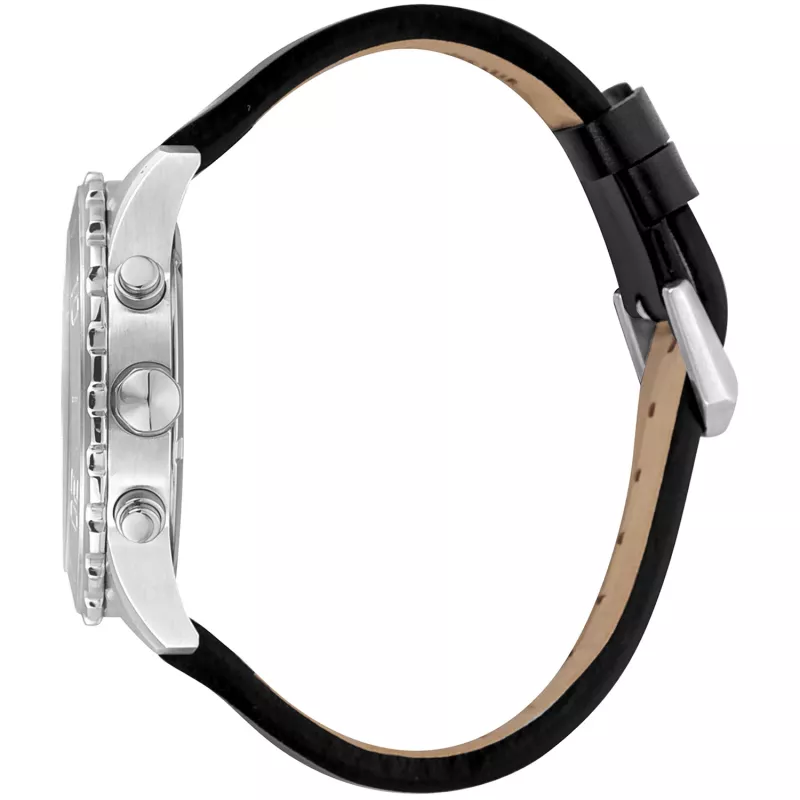 JUST CAVALLI MAN JC1G214L0015 relógio analógico de quartzo 46mm mostrador preto bracelete de pele preta