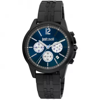 Relógio JUST CAVALLI MAN JC1G175M0275 42mm aço inoxidável mostrador azul