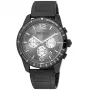 JUST CAVALLI relógio de homem JC1G204M0065 44mm mostrador azul bracelete de malha de aço inoxidável