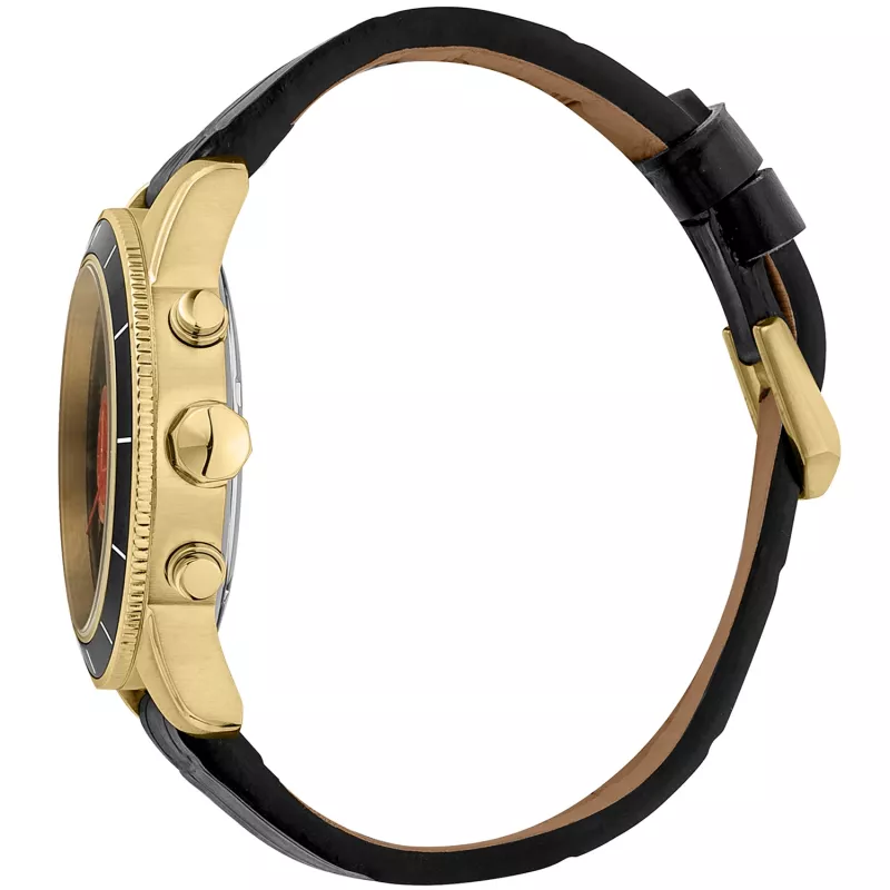 Relógio JUST CAVALLI MAN JC1G215L0025 (42mm) - mostrador preto, bracelete de pele