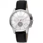 Relógio de quartzo de homem JUST CAVALLI JC1G175L0215 42mm mostrador azul bracelete de pele