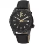 Relógio de homem Just Cavalli JC1G217L0045 42mm mostrador preto bracelete de pele
