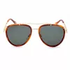 Óculos de sol unissexo JUST CAVALLI SJC029V5701GZ armação preta lentes cinzentas degradê 57/17/140 mm
