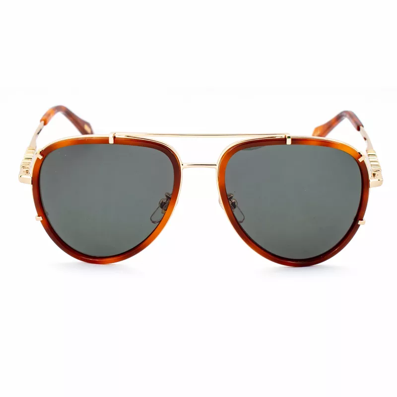 Óculos de sol unissexo JUST CAVALLI SJC029V5701GZ armação preta lentes cinzentas degradê 57/17/140 mm