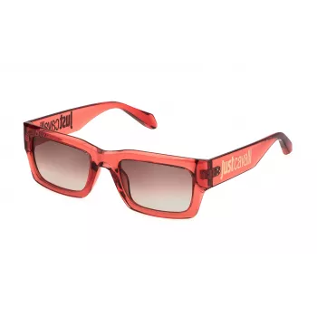 Óculos de sol unissexo JUST CAVALLI SJC039-540VC2 Havana/castanho butterfly acetato 54 mm