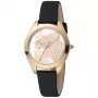 Relógio de mulher JUST CAVALLI JC1L210L0025 32mm quartzo analógico - mostrador prateado, pele castanha