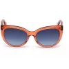 Óculos de sol JUST CAVALLI mulher JC836S-66W armação de acetato Havana borboleta lentes castanhas degradê 56/18/140 mm