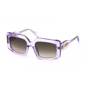 Óculos de sol de mulher JUST CAVALLI SJC020V5406SC - armação de acetato preta, lentes cinzentas fumadas, 54/21/140 mm