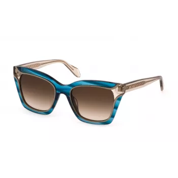 JUST CAVALLI Óculos de sol de mulher SJC024V520931 Armação de acetato Havana Lentes degradê castanhas 52mm