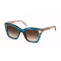 JUST CAVALLI Óculos de sol de mulher SJC024V520931 Armação de acetato Havana Lentes degradê castanhas 52mm