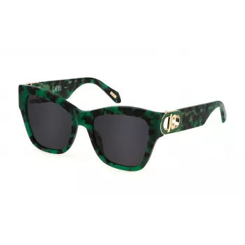 JUST CAVALLI Óculos de Sol Mulher SJC037-54092I Havanna Castanho Acetato Armação Geométrica 54mm