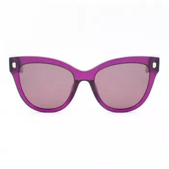 JUST CAVALLI Óculos de sol para mulher SJC043-5509FE borboleta gatinho acetato Havana castanho degradê UV400 55/18/140 mm
