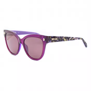 JUST CAVALLI Óculos de sol para mulher SJC043-5509FE borboleta gatinho acetato Havana castanho degradê UV400 55/18/140 mm