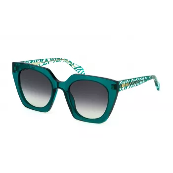 Óculos de sol de mulher JUST CAVALLI SJC088V530998 - armação retangular em acetato com lentes fumadas