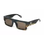 Óculos de sol de mulher JUST CAVALLI SJC103V5307RR armação de acetato preta, formato quadrado, lentes cinzentas degradê, 53 mm