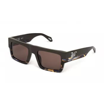Óculos de sol de mulher JUST CAVALLI SJC103V530J91 borboleta acetato Havana castanho degradê 53 mm