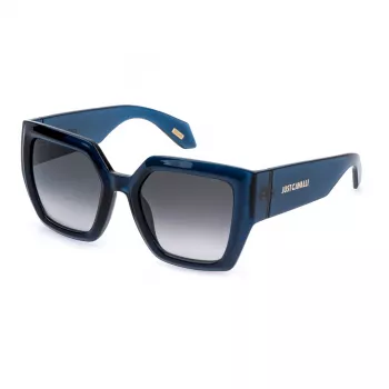 Óculos de sol de mulher Just Cavalli SJC148-5207FK castanho Havana degradê 52 mm
