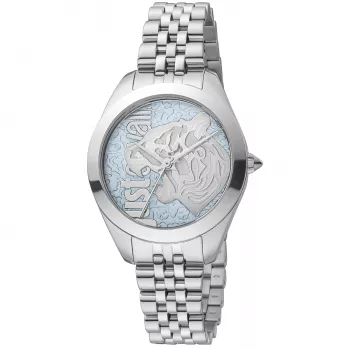 JUST CAVALLI Relógio de mulher JC1L210M0135 32mm prateado aço inoxidável quartzo