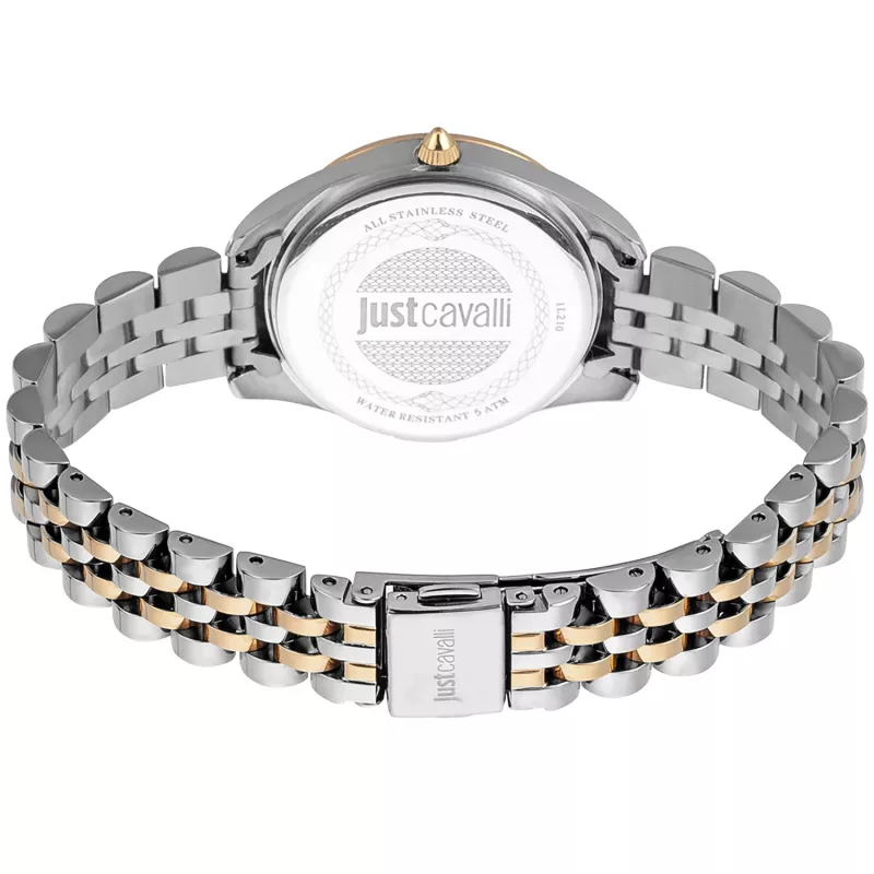 JUST CAVALLI Relógio de mulher JC1L210M0185 32mm Aço inoxidável prateado malha Milanese