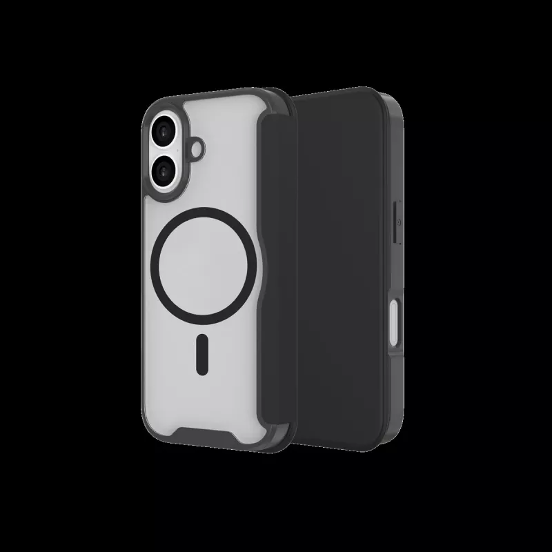 JUST MUST CHAMPION II MAGSAFE FLIP CASE capa para iPhone 17, preto