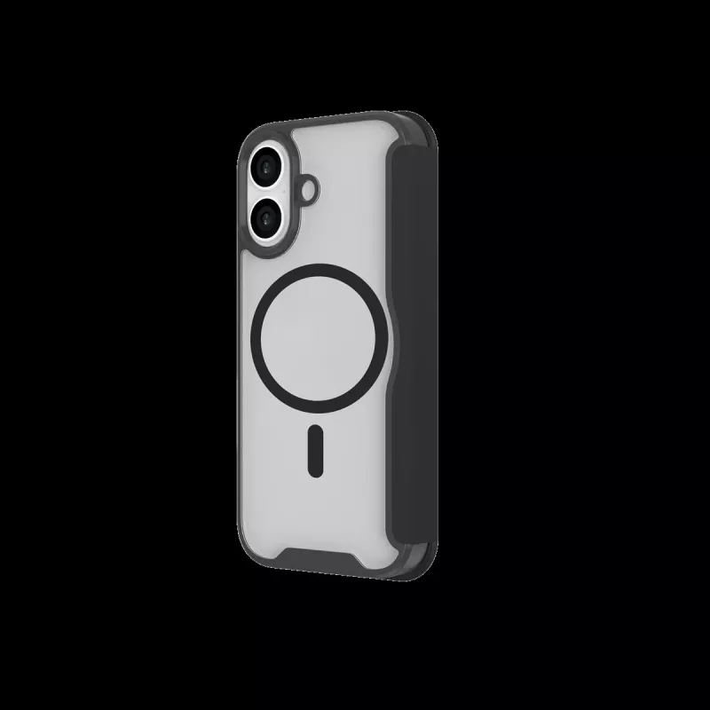 JUST MUST CHAMPION II MAGSAFE FLIP CASE capa para iPhone 17, preto