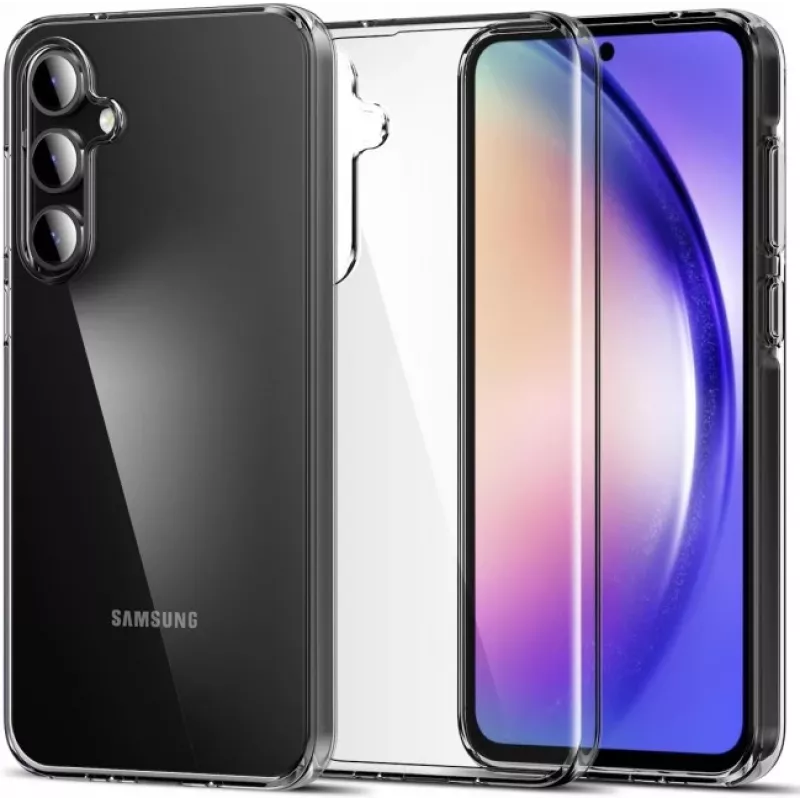 JUST MUST JM Capa TPU antibacteriana para Samsung Galaxy A55 5G - Transparente