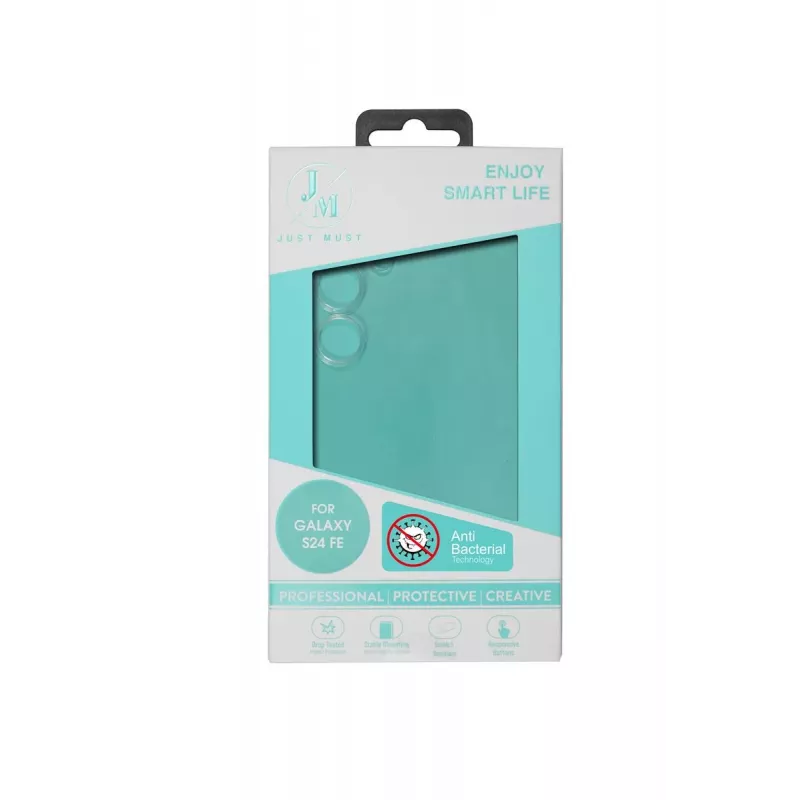 JUST MUST JM ANTI-BACTERIA TPU para Galaxy S24 FE Transparente