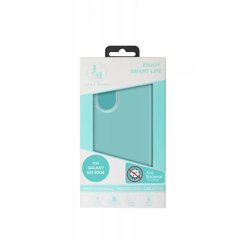JUST MUST JM ANTI-BACTERIA TPU para Galaxy S25 Edge Clear