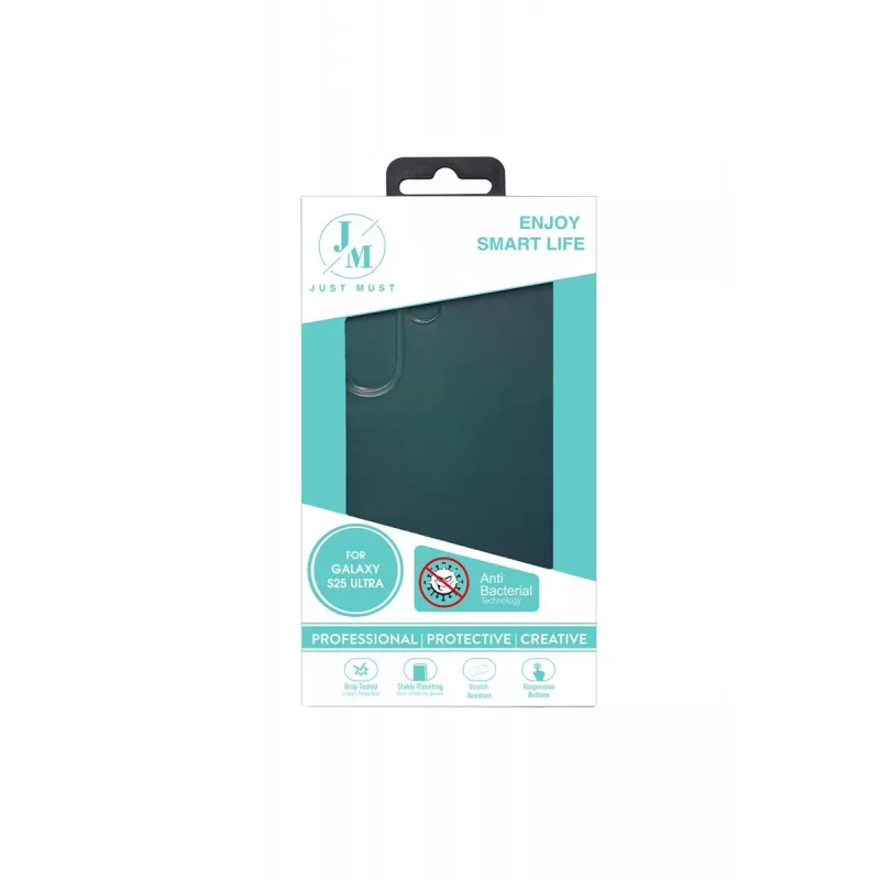 JUST MUST JM ANTI-BACTERIA TPU para Galaxy S25 Ultra Transparente