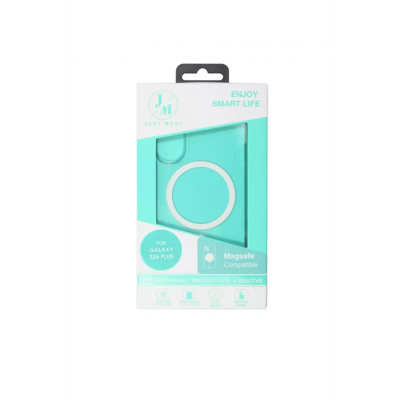 JUST MUST JM Crystal com MagSafe para Galaxy S26 Plus Transparente