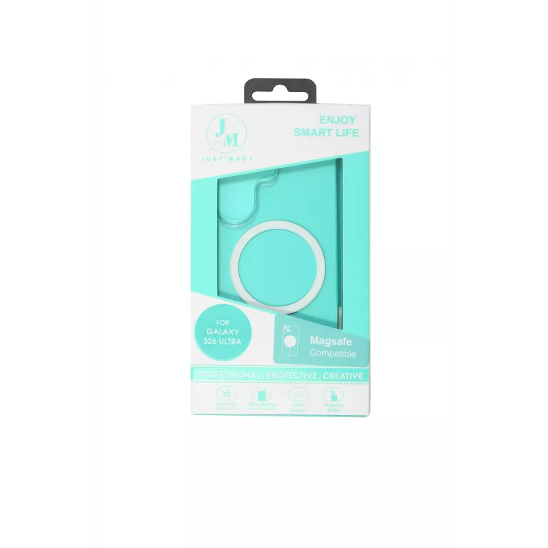 JUST MUST JM Crystal com MagSafe para Galaxy S26 Ultra Transparente