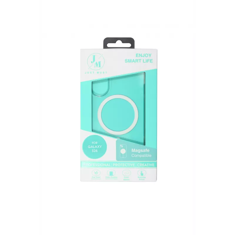 JUST MUST JM Crystal com MagSafe Galaxy S26 Transparente
