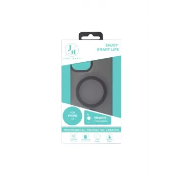 JUST MUST JM MAGSAFE SILK FROST I para iPhone 16 Preto