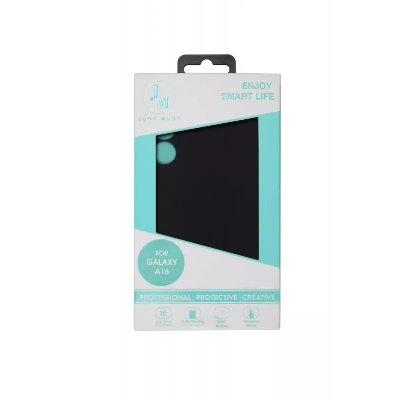 JUST MUST JM REGULAR DEFENSE SILICONE para Galaxy A16 Preto