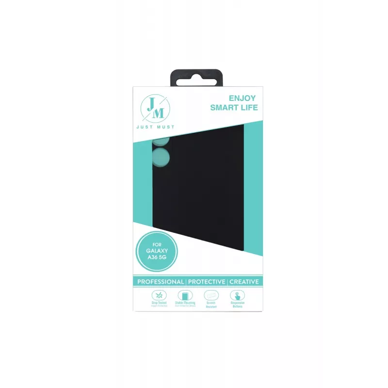 JUST MUST JM REGULAR DEFENSE SILICONE para Galaxy A36, Preto
