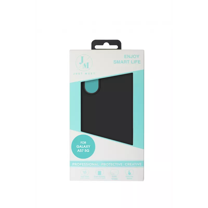JUST MUST JM REGULAR DEFENSE SILICONE para Galaxy A57, Preto