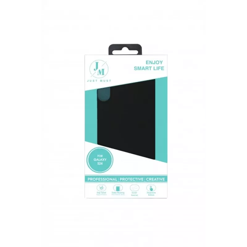 JUST MUST JM REGULAR DEFENSE SILICONE para Galaxy S24 preto