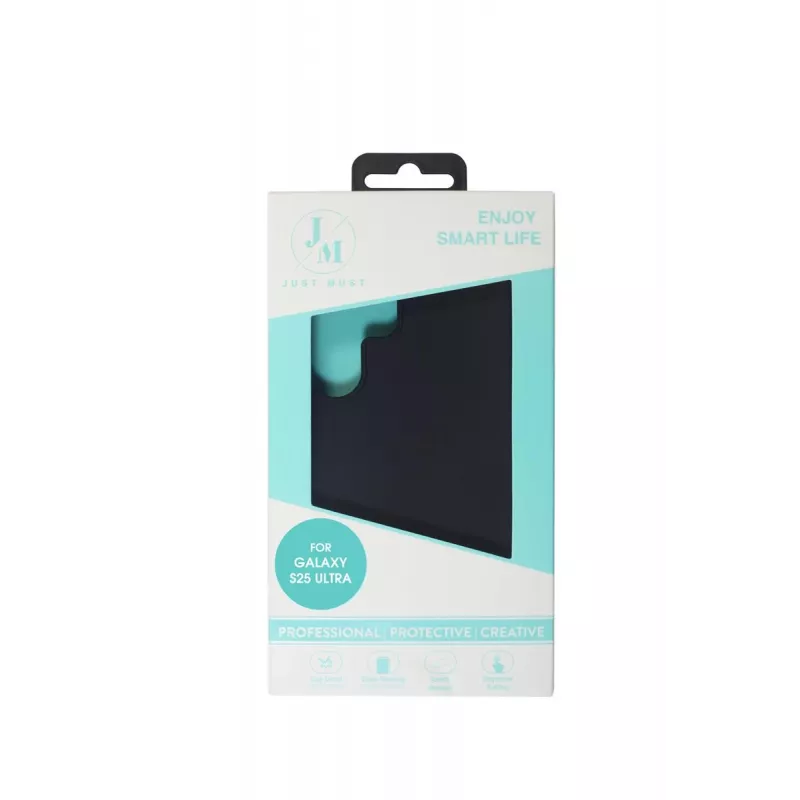 JUST MUST JM REGULAR DEFENSE SILICONE para Galaxy S25 Ultra preto