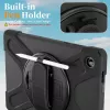 JUST MUST JM Rugged Case Grip para Samsung Galaxy Tab A11+ com alça de transporte preto