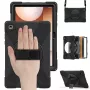 JUST MUST JM Rugged Case Grip para Samsung Galaxy Tab A11+ com alça de transporte preto