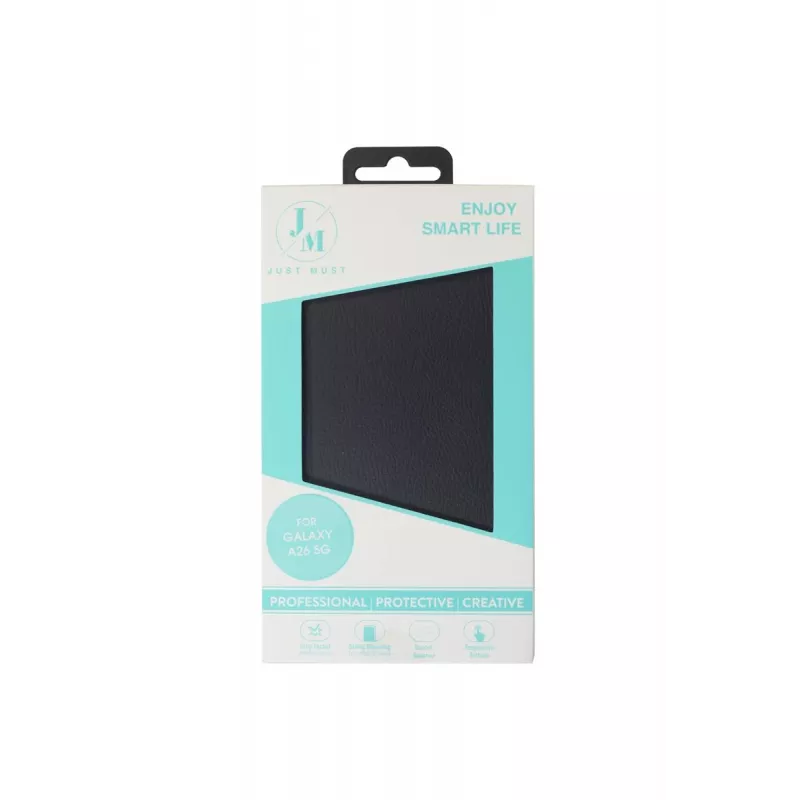 JUST MUST JM STAND FLIP CASE para Galaxy A26 Preto