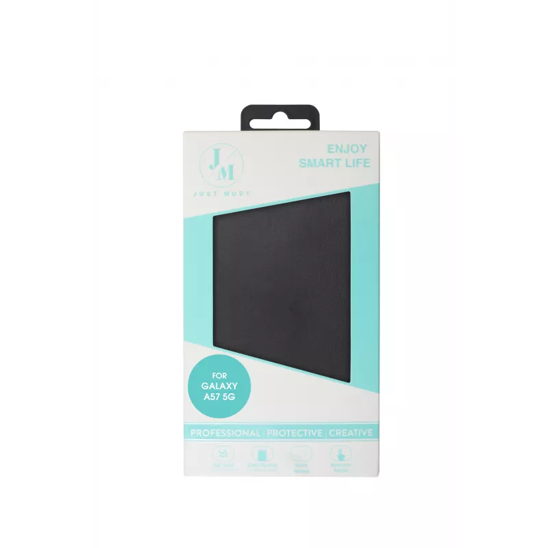 Capa JUST MUST JM STAND FLIP para Galaxy A57, Preto
