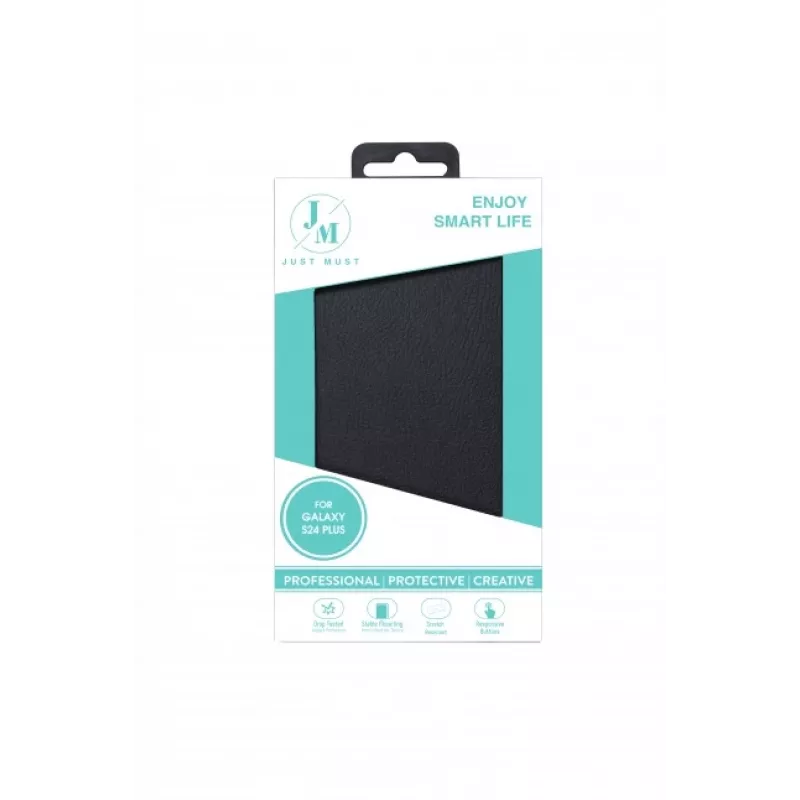 JUST MUST JM STAND FLIP CASE para Galaxy S24 preto