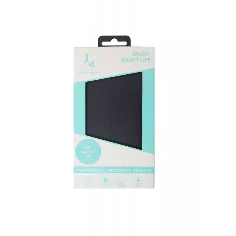 JUST MUST JM STAND FLIP CASE capa para Galaxy S25 preto