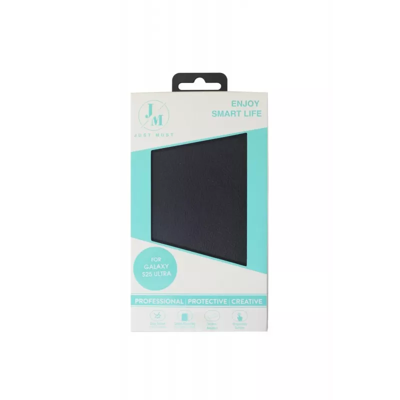 JUST MUST JM STAND FLIP CASE capa para Galaxy S25 Ultra preto