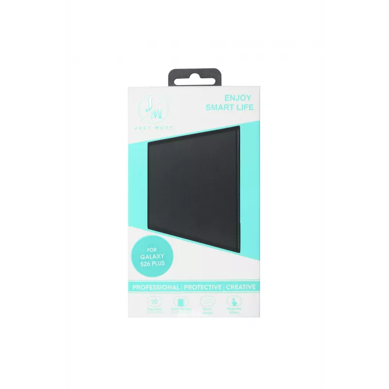 Capa JUST MUST JM STAND FLIP para Galaxy S26 Plus Preto